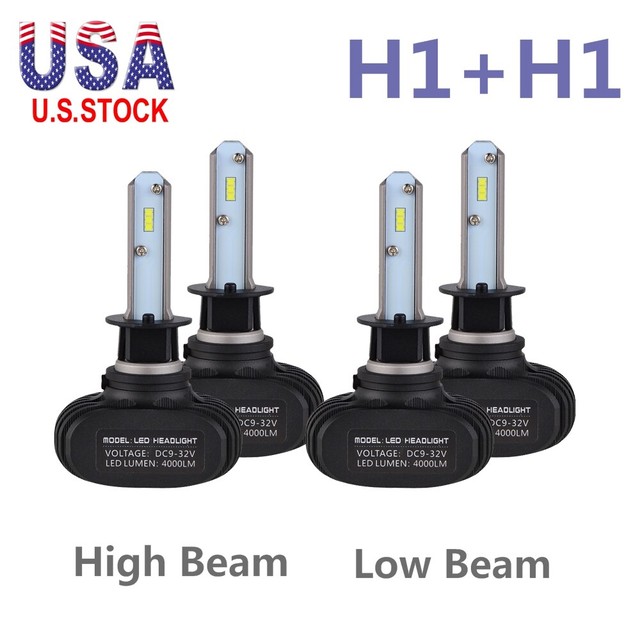 4x H1 For Acura RSX 20022004 LED Headlight High Low Beam Conversion