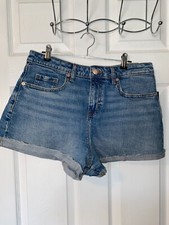 Ladies WILD FABLE Denim Cut Off Style Shorts 8R High Rise 2.5" Inseam NEW
