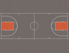 O Scale Basketball Court and Tennis Court Model Train Scenery Sheets – 2 Each