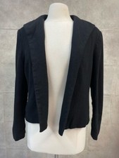 Irresistibles Women's Black Blazer Cardigan Open Front