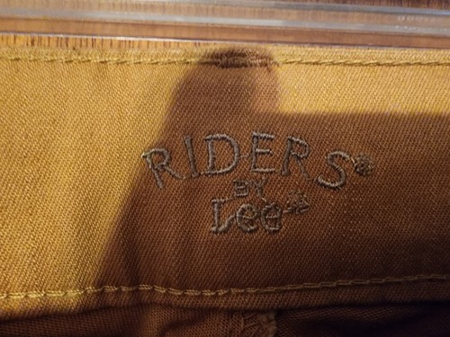 Neu mit Etikett Lee Riders niedrige Bootcut-Jeans für Damen Vintage 8M Neu aus altem Lagerbestand senfgelb - Bild 2 von 5