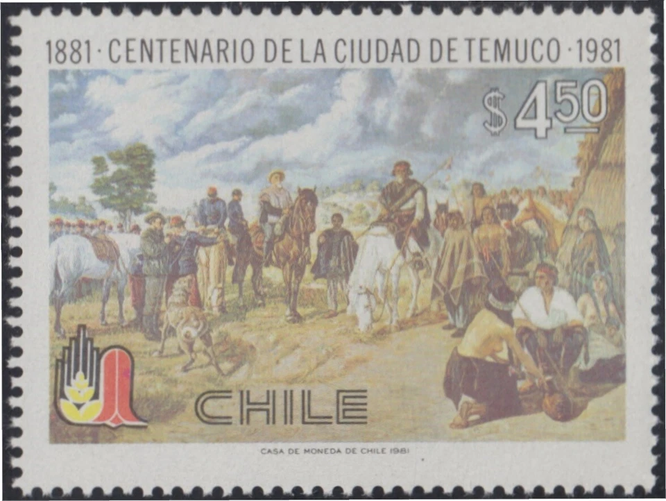 Chile 569 1981 Centenario de la ciudad de Temuco MNH