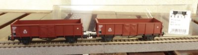 Piko 95813 2-Part Set Open Freight Cars Omm 49 DB Ep.3 Used Condition