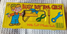 Vintage Ohio Art Busy Boy Tool Chest With 1 Tool Toy Playset