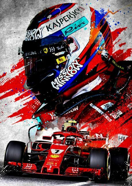 Formula 1 World Champions F1 Paintings Printed on Canvas • CanvasPaintArt