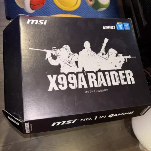 MSI X99a RAIDER ATX Gaming Motherboard USB3.1 Multi-GPU OC ENGINE TURBO M.2 DDR4