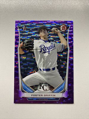 Foster Griffin Royals 2014 Bowman Draft Purple Ice DP24 /99 Baseball Card