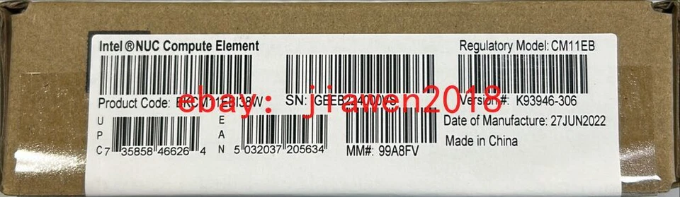 Intel BKCM11EBI38W CM11EBI38W NUC 11 Compute Element i3-1115G4 Processor NEW - Image 2 of 2