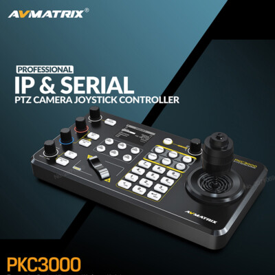 NEW Avmatrix PKC3000 IP & Serial PTZ Camera Joystick Controller PTZ-Bedienpanel