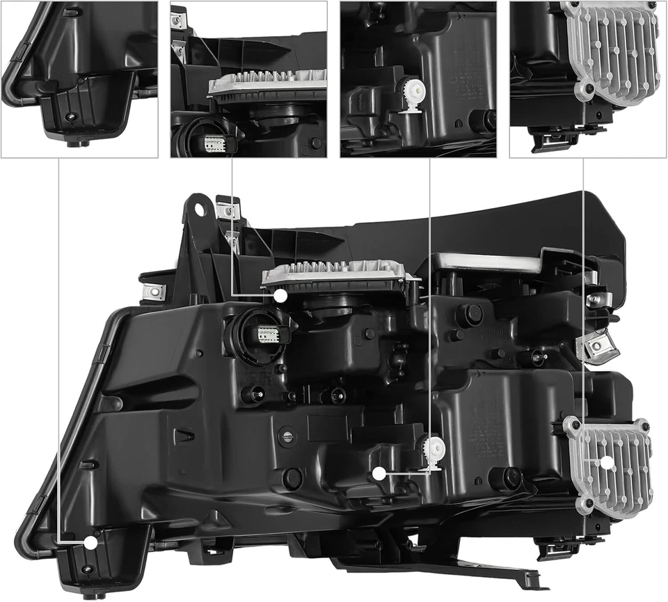 Faro proyector LED completo para Dodge Ram 1500 2019-2022 faro conductor izquierdo Foto 4 de 4