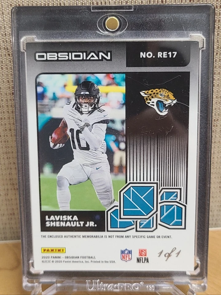 2020 Panini Obsidian - Rookie Eruption Laviska Shenault JR. 1 of 1 NIKE PATCH - Image 2 of 4