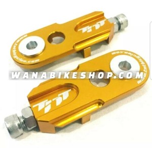 PAIR SPEEDLINE BMX 15MM CHAIN TENSIONER GOLD