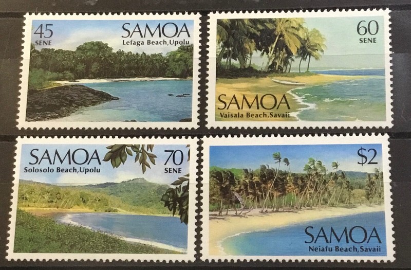 SAMOA # 697-700. SAMOAN LANDSCAPES   MNH