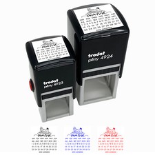 Farm Fresh Chicken Egg Carton Calendar Date Self-Inking Rubber Stamp Ink Stamper