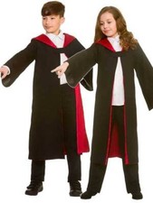 Deluxe Wizard Robe Girls Boys Harry Fancy Dress Outfit Accessory
