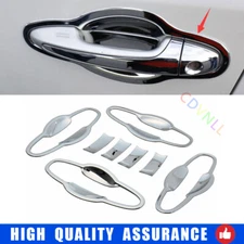 For Toyota RAV4 2013-2018 Chrome Silver Exterior Side Door Bowl Frame Cover Trim