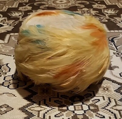 Chapeaux Louise Pastel Feather Cloche Hat Union Made Original MCM 1940s  Rare!