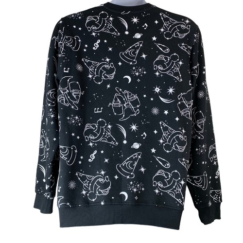 Felpa Disney Neff Taglia Large Fantasia Rosa Nero Bianco Pullover Unisex - Foto 2 di 9