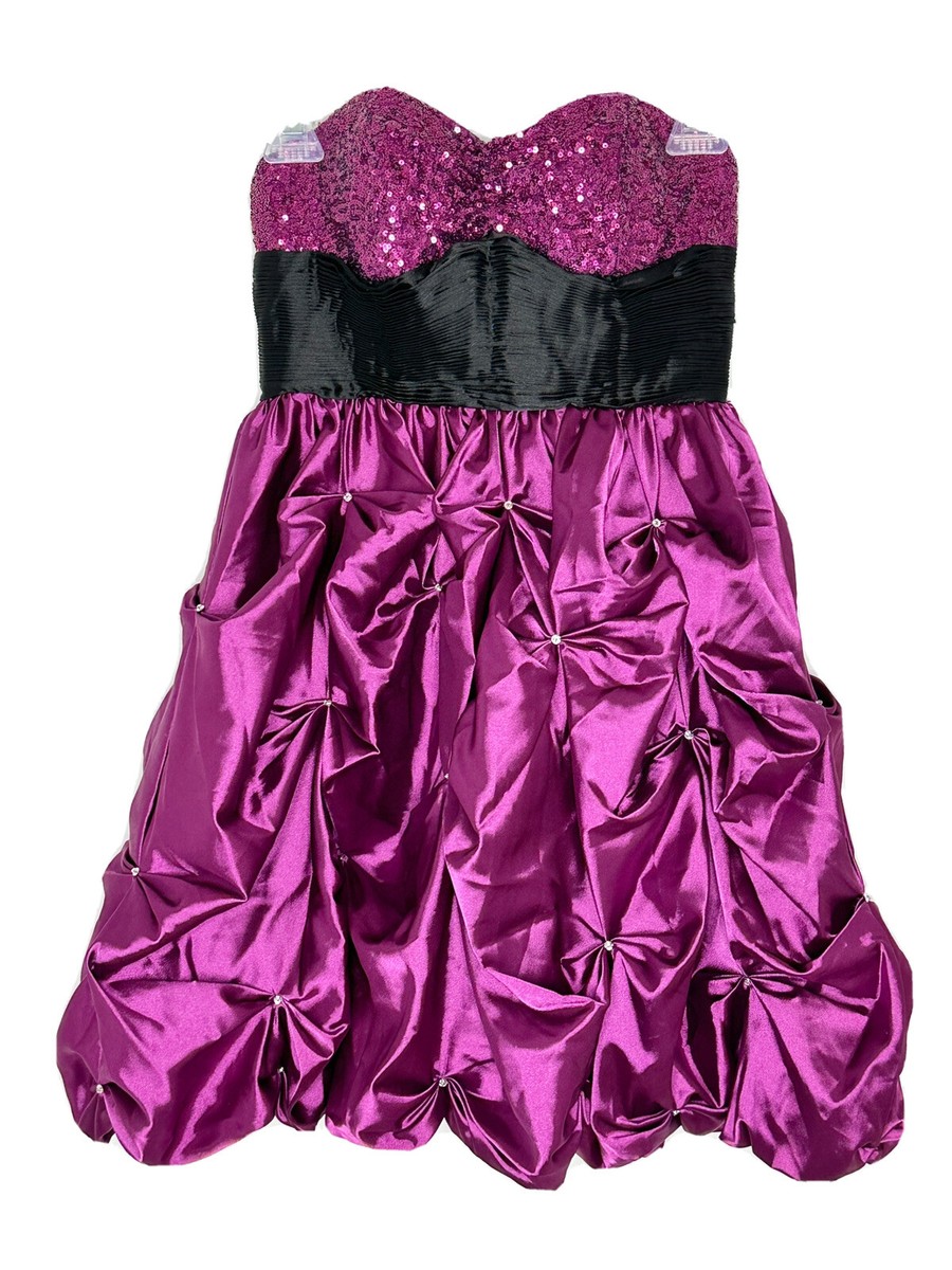 Clarisse Strapless Fusica Sequin Pintuck Strapless Short Party Prom Dress Sz 6 | eBay Clarisse Strapless Fusica Sequin Pintuck Strapless Short Party Prom Dress Sz 6 | eBay