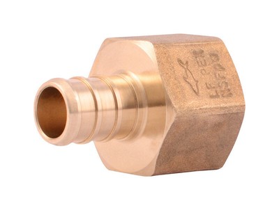 SharkBite UC072LFCP25 Lead-Free Brass Adapter 1/2 in. PEX x 1/2 in. FNPT Dia.
