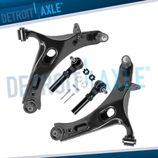 Front Lower Control Arms Outer Tie Rods Kit for 2010-2014 Subaru Outback Legacy
