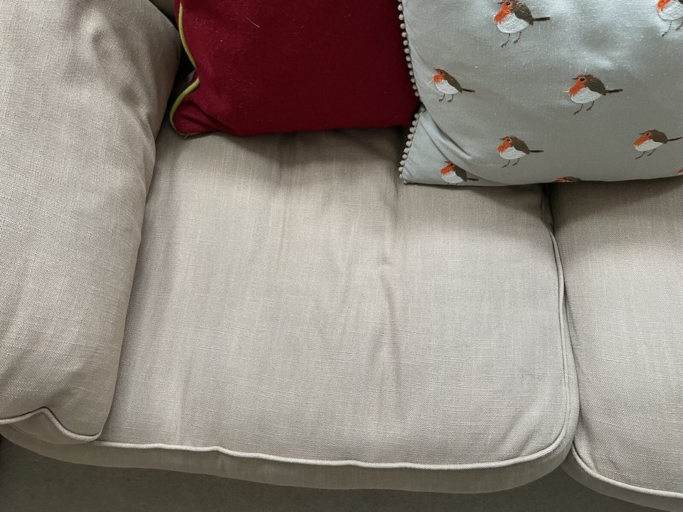 Heals Beige 2 Seater Wide Arm Sofa eBay