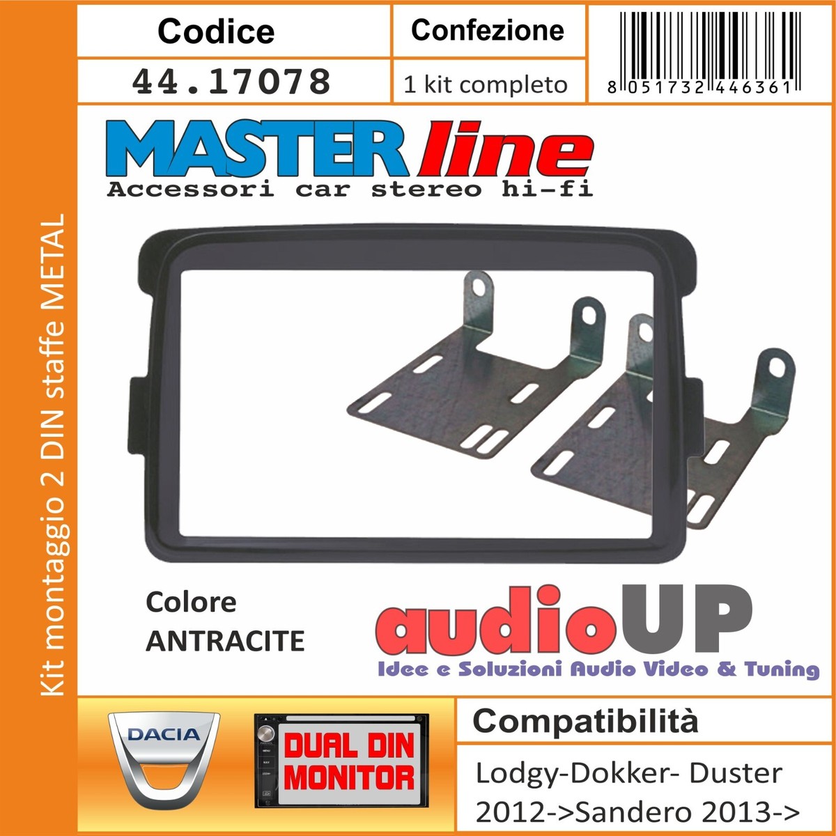 Mascherina Autoradio 2 DIN Con Cornice Per Radio EURO E CHINA - Colore Silver, Compatibile Con Vari Veicoli - Foto 6