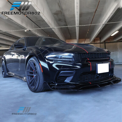 Fit 20-23 Dodge Charger SRT Hellcat Scat Widebody Gloss Black