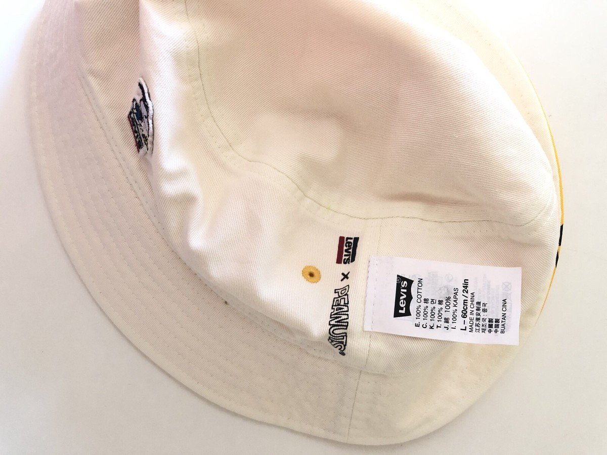 Levis Bucket Hat Snoopy Very Rare NEW Tags LEVIS REVERSIBLE SNOOPY