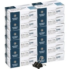 Business Source Binder Clips, Small 36550BX 12 boxes of 12 144 clips 