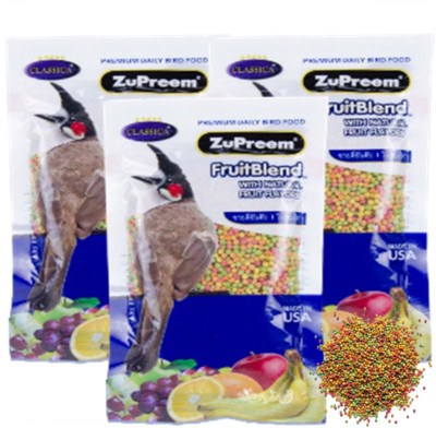 Zupreem Fruitblend Bird Food Parrot Natural Fruit Flavor Smart Fun Small Pellets