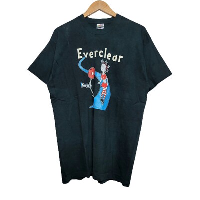 Vintage 90s Everclear Band Grunge Punk Rock Dr. Seuss Style 