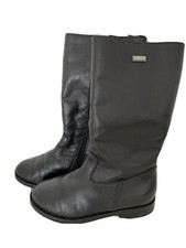 Dolce & Gabbana Black Leather Girls Boots Siz...