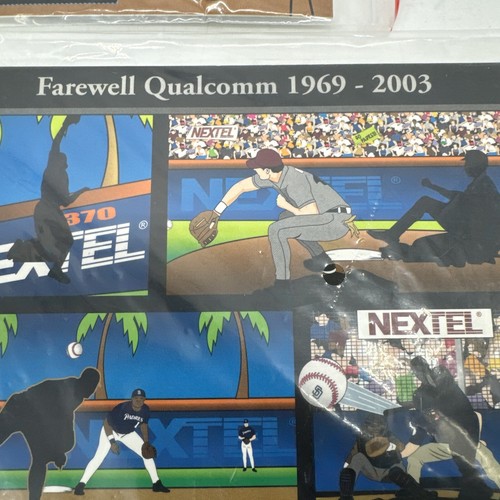 San Diego Padres Farewell Qualcomm Nextel Collectors Board & 1 Player Pin - Picture 5 of 6