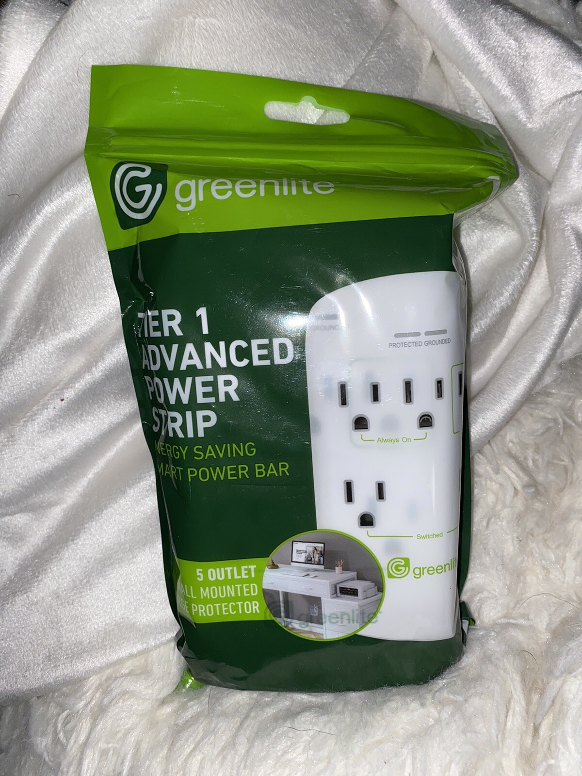 Greenlite Tier 1 Advanced Power Strip Wall Mount Smart Surge Protector