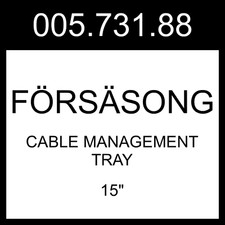 IKEA FORSASONG F RS SONG Cable Management Tray White 15" 005.731.88