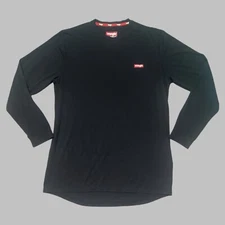 Wrangler Shirt Men’s Large Black Performance Base Layer Long Sleeve Crew Neck