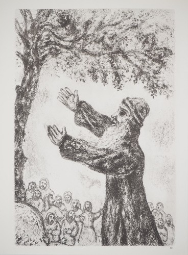 Marc Chagall: Joshua Preaches His People, Heliogravure, 1956