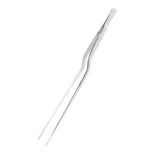 Kitchen Tweezers Stainless Steel 10 Inch Food Tongs Silver Clip