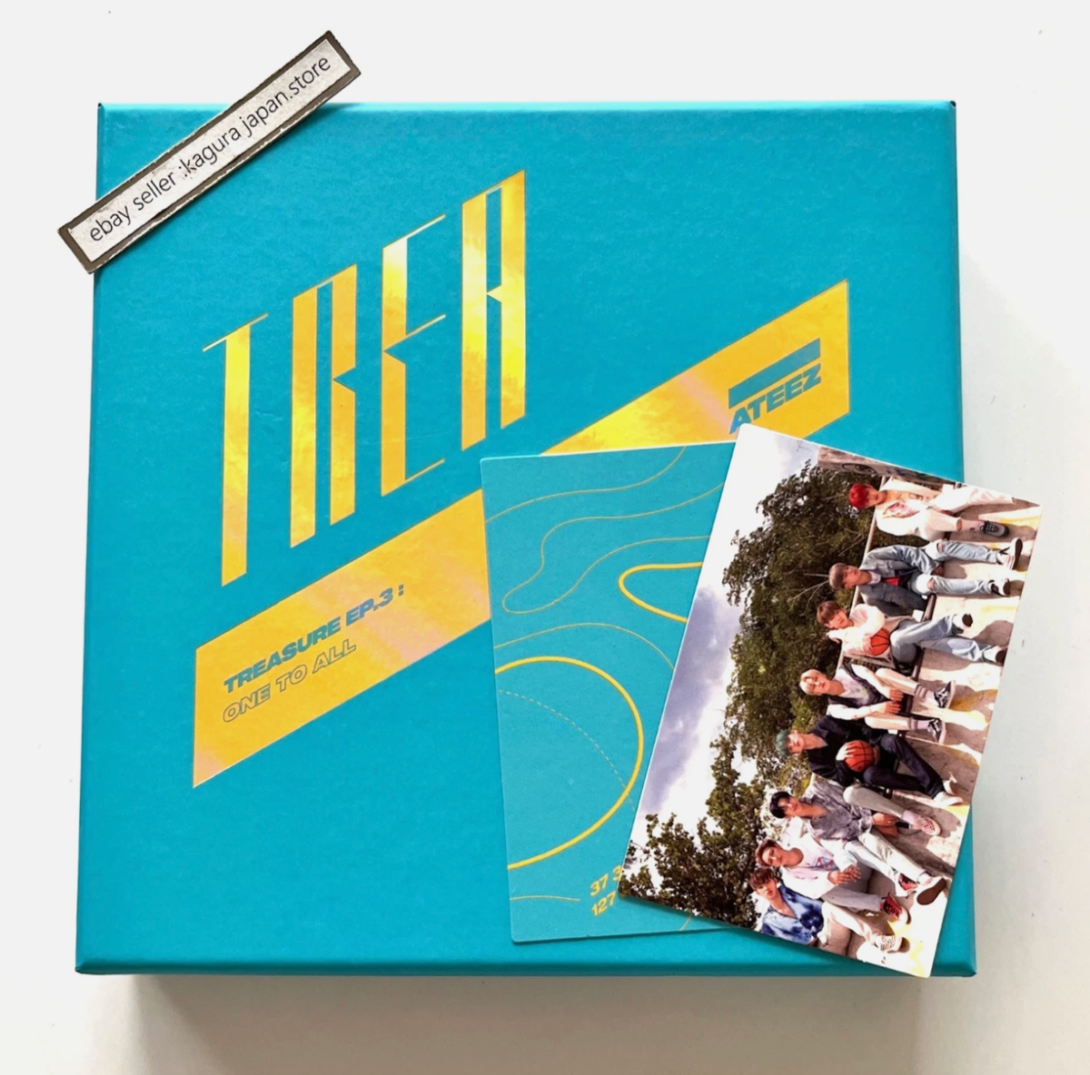 ATEEZ ユノ 3集 wave illusion サイン アルバム ATEEZ TREASURE EP.3 : One To All WAVE & ILLUSION Album ver