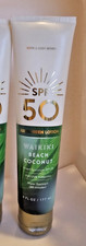 Bath  Body Works Waikiki Beach Coconut SPF 50 Sunscreen Lotion NEW