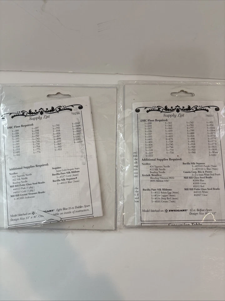 Lot of 2 Cross Stitch Chart Patterns Zweigart Earth Angel & Procession 1997 - Image 4 of 4