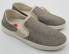 NWT OluKai Pehuea Tapa/Tapa Women's Slip On Loafer Shoe Drop-in Heel Size 6.0
