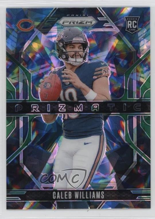 2024 Panini Prizm Prizmatic Green Ice Prizm Caleb Williams #1 Rookie RC 3wc
