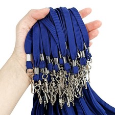 Korty Navy Blue Lanyard Bulk 50 Packs Badge Lanyards for ID Badges Neck Cruis