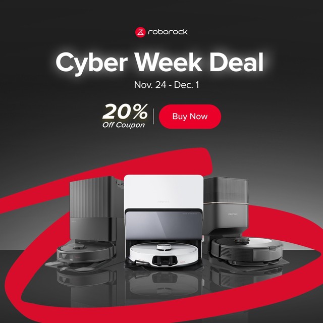 Roborock Robot Vacuum 20% Sale