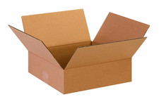 Flat Boxes Holds 65Lbs, 13X13X4 25-Pk for Shipping Packing Flat Boxes 13"L X