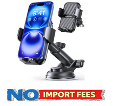 3-in-1 Car Phone Holder 122 LBS Strongest Suction  Stable Clamp Arm 360  Adju