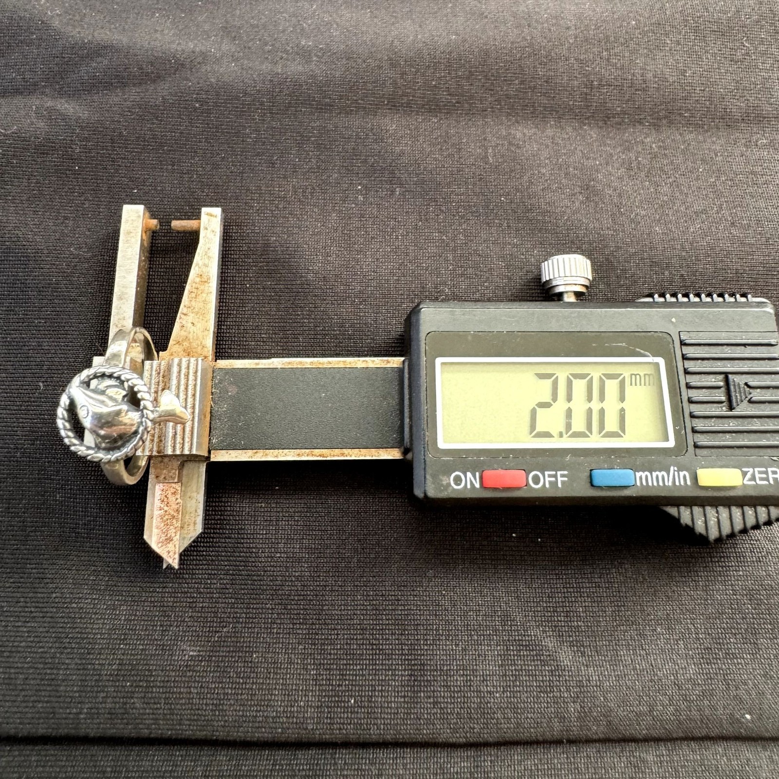 Solid Sterling Silver 925 Dolphin Twist Border De… - image 6