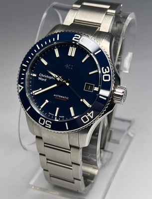 Christopher Ward 2022 C60 Trident Pro 600 40mm Automatic Date Watch Box & Papers